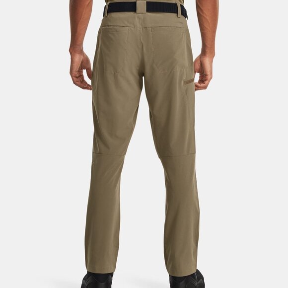 Under Armour Men's Stretch Defender UPF Storm Pants Beige 38x36 - Picture 3 of 10